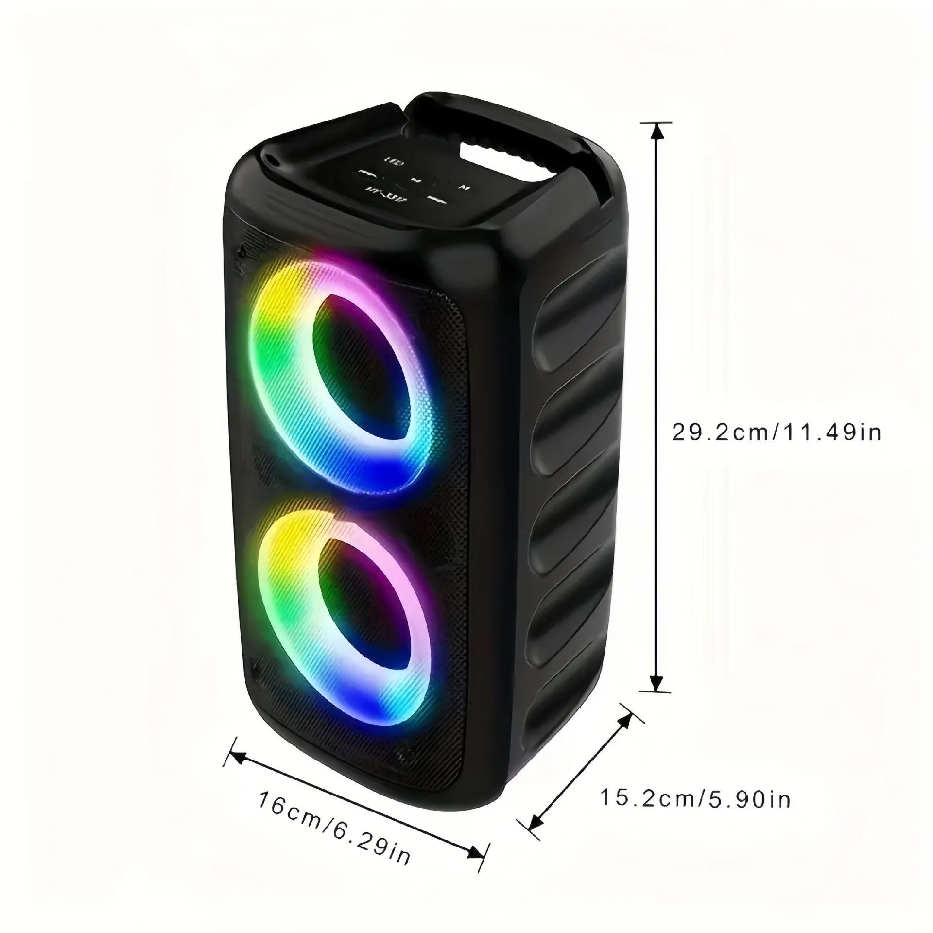 Wireless Karaoke Bluetooth Speaker Subwoofer Portable With Microphone Radio FM Lamp Machine Sound Box Music LED TWS Caixa De Som