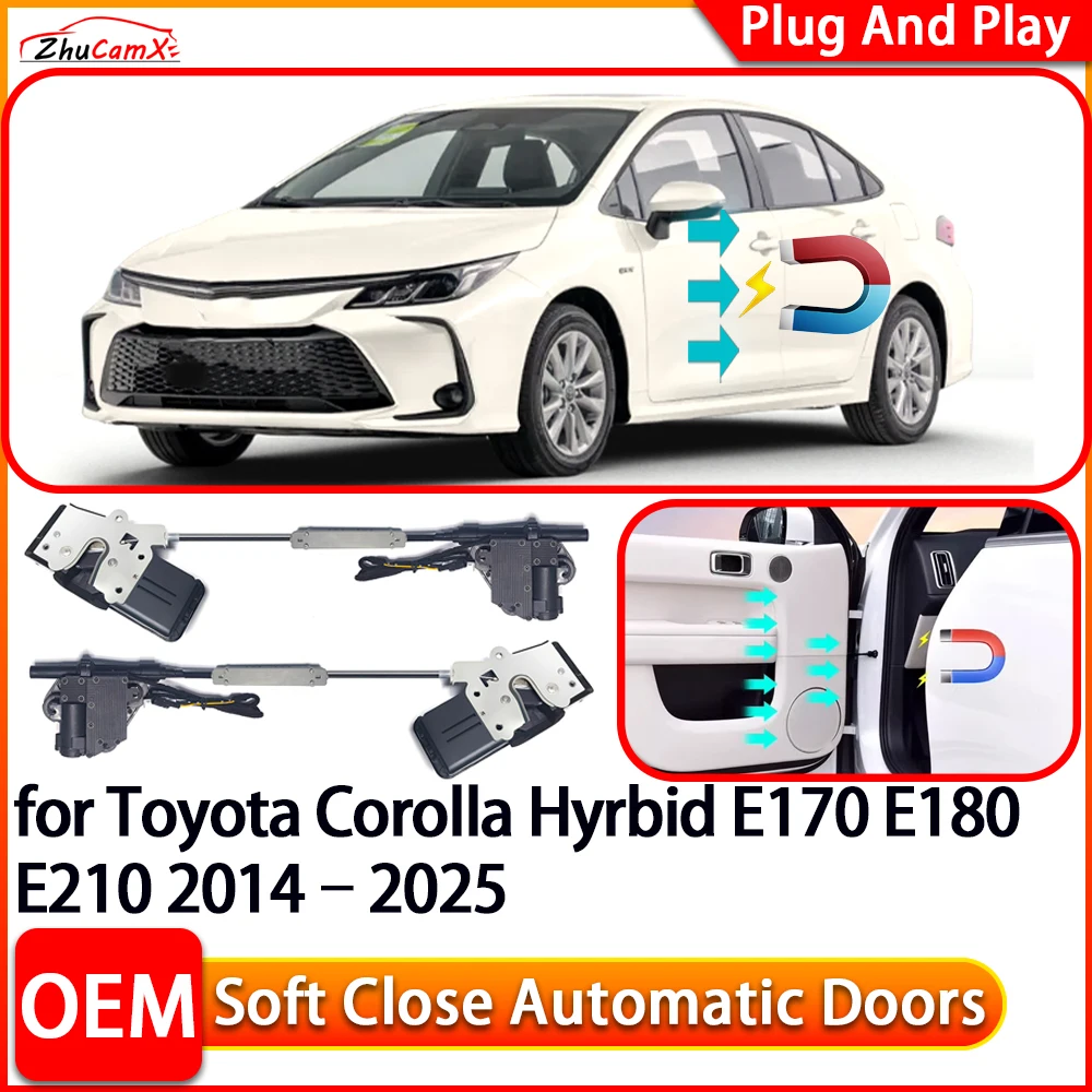 for Toyota Corolla Hyrbid E170 E180 E210 Car Automatic Electric Soft Close Door Closer Power Closing Door Comfort Closing System
