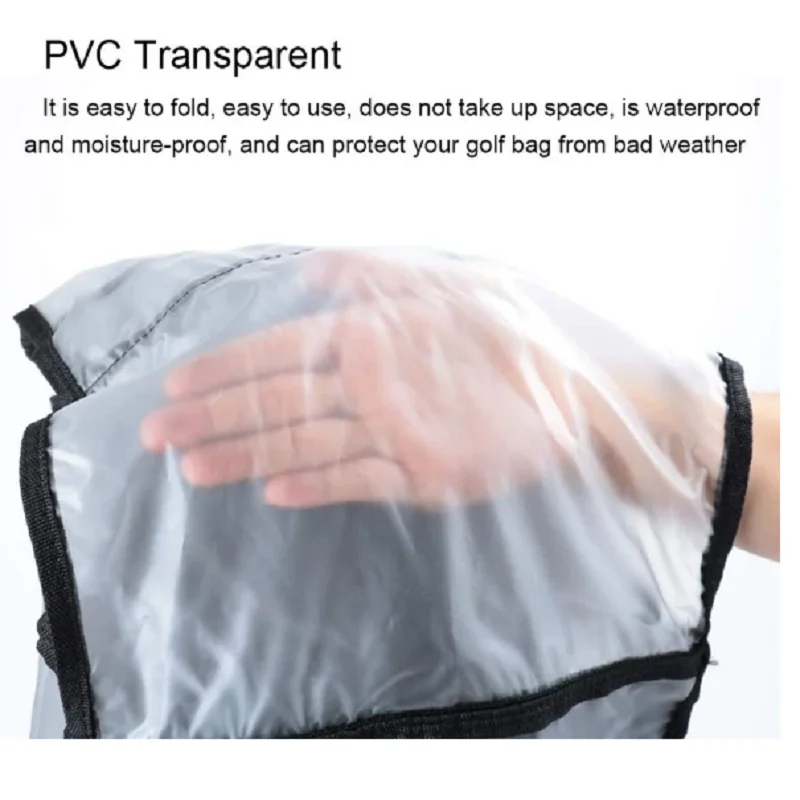 Golf Bag Rain Protection Cover Dustproof Portable Bag Cover Lightweight Transparent for Bag Profession Use Lovers General Use