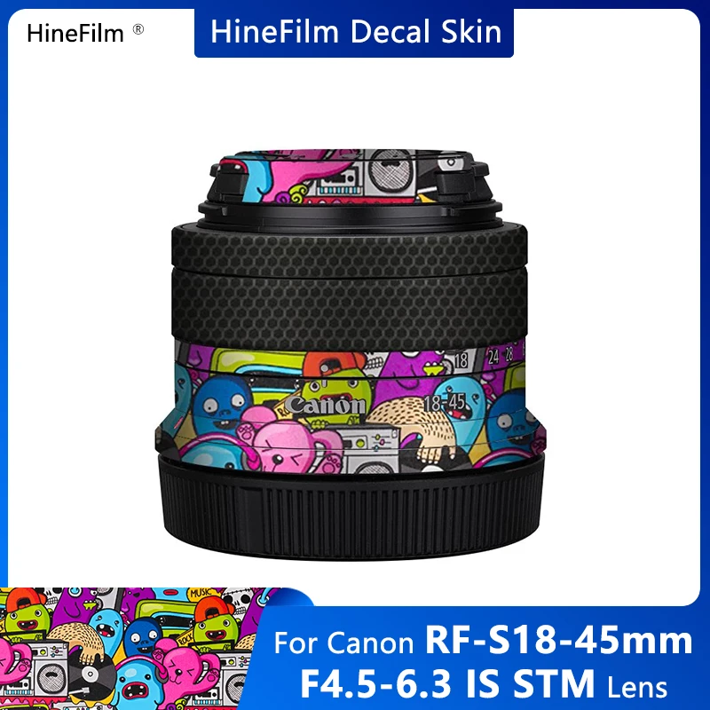 

RFS 18-45 F4.5-6.3 Lens Decal Skin Anti Scratch Wrap Cover for Canon RF-S18-45mm F4.5-6.3 IS STM Lens Premium Court Wraps Cases