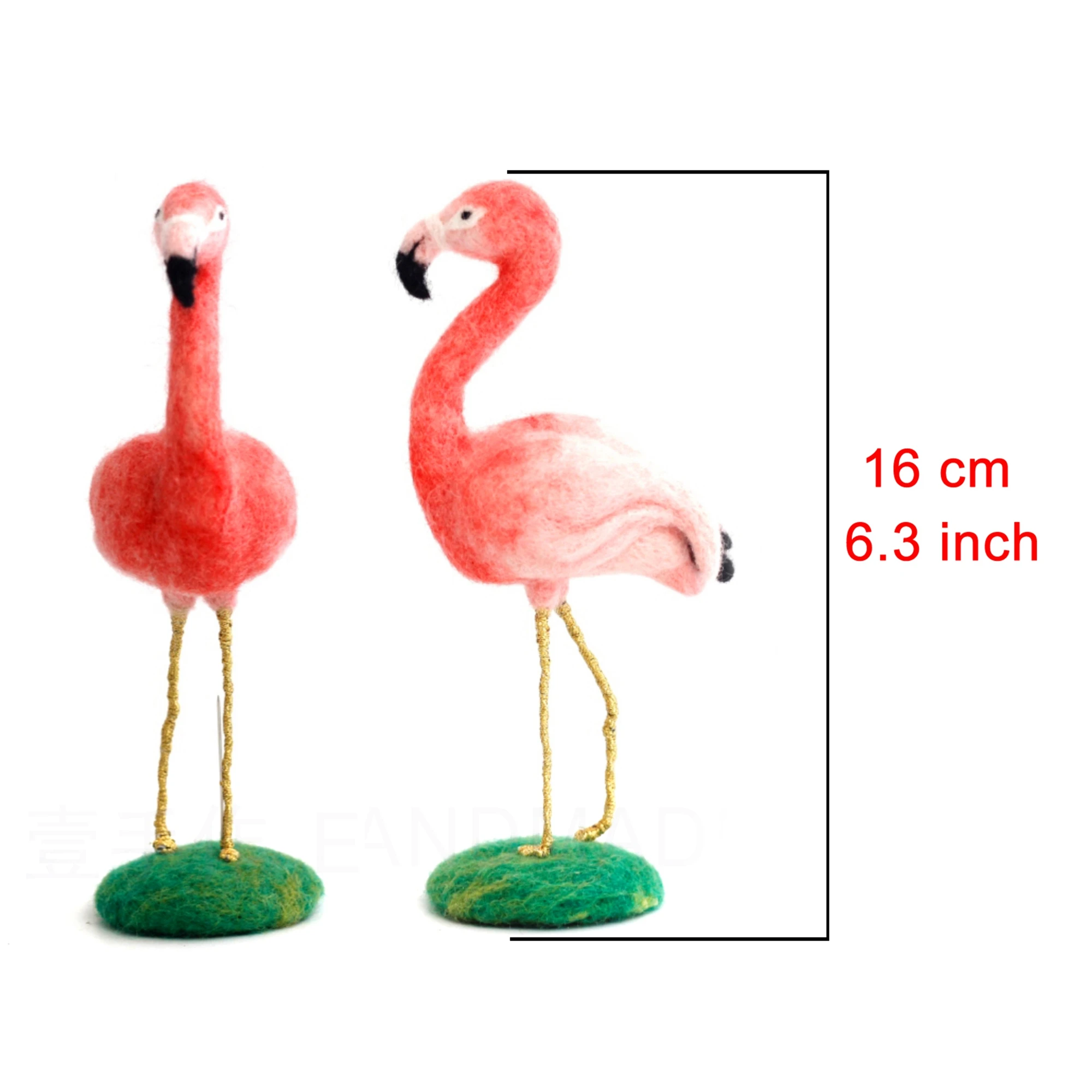 Flamingo Bird Needle Felting Kit for Beginners Gift for Mom Include Everything to Make