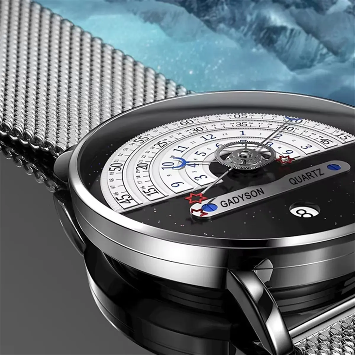 Business Men Watch Fashion Auto Date Stainless Steel Strap Quartz Wristwatch Man Gifts for Calendar Clock A