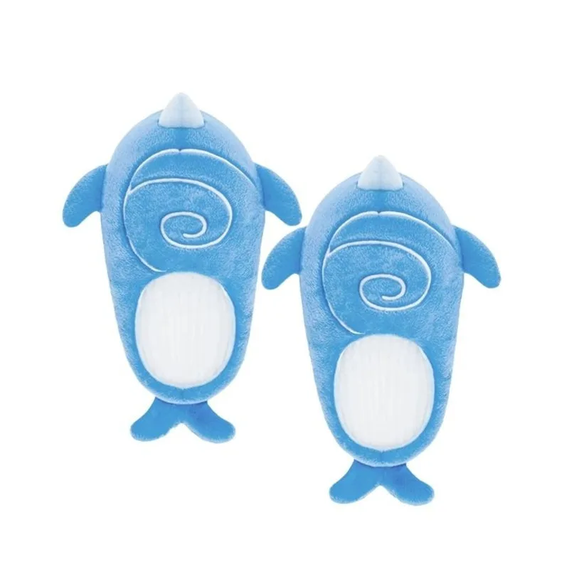 Genshin Impact Sky Whale Tartaglia Plush Slippers Game Anime Cosplay Cotton Slides Cute Cartoon Home Shoes Size 34-42 Xmas Gift