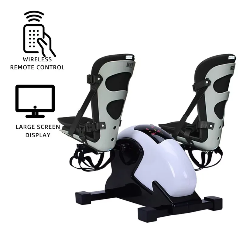 Electric Pedal Exerciser for Elderly Arm Leg Fitness Bike Motorized Passive Active Trainer Portable for Stroke Hemiplegia