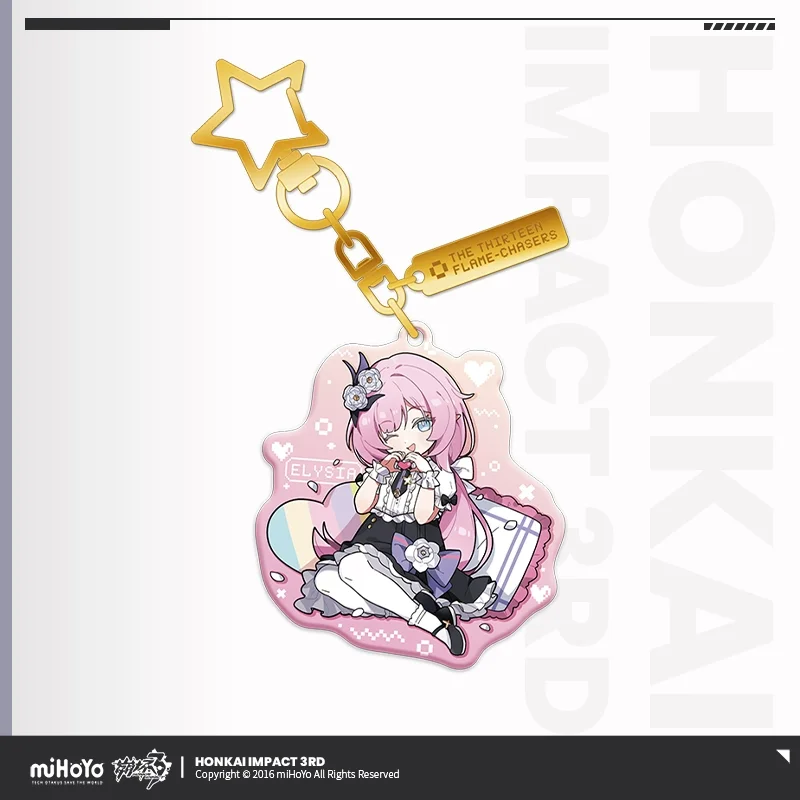 Sunsyea Honkai Impact 3rd Official Merch From miHoYo Theme Series Keychain Pendant Elysia Herrscher of Human EGO