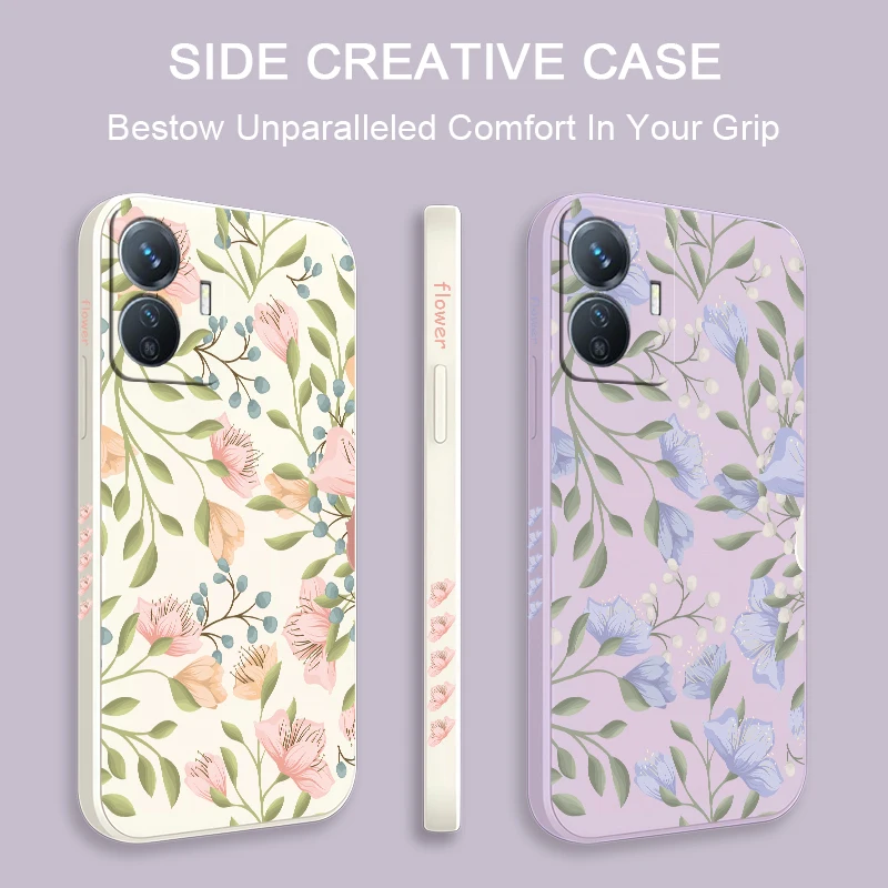 حافظة لهاتف Vivo Y400 5G Y100 Y200 Y72 Y53S Y35 Y33S Y31 Y52 Y51 Y39 Y29 Y27 غطاء ممتص للصدمات ناعم