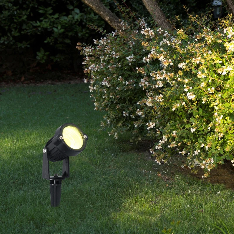 Luci da giardino a LED Lampada da prato impermeabile a LED per esterni 220V110V12V 5W Lampadina a punta paesaggistica IP65 Faretti da giardino a