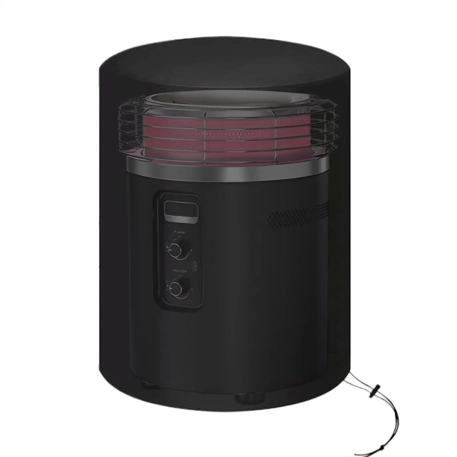 

Водонепроницаемый чехол для костра, круглые аксессуары для гриля со шнурком, уличный ветрозащитный чехол для костра для наружного сада, заднего двора