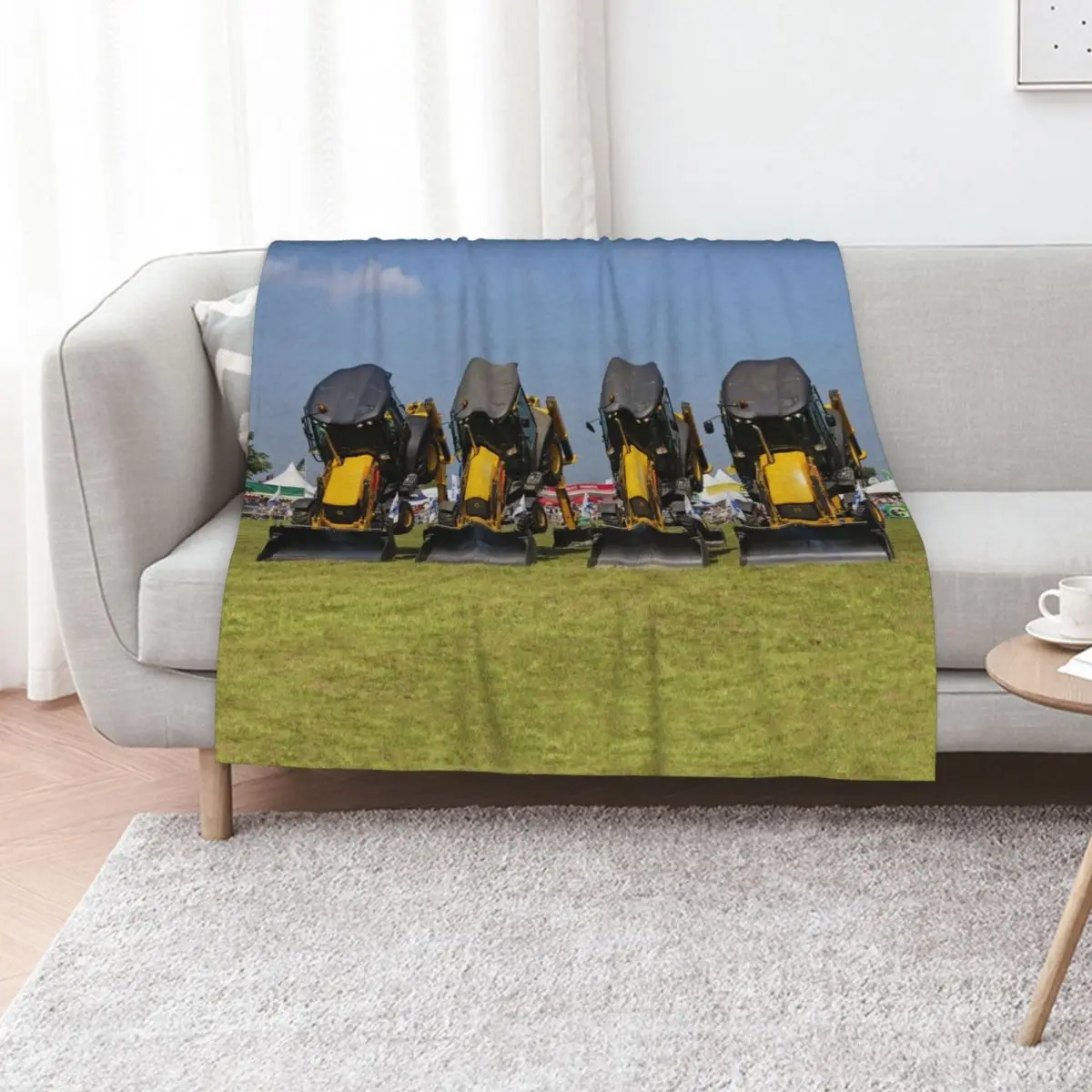 The Diggerland Dancing Diggers Stunt Team Throw Blanket Thin Shaggy Baby Loose Luxury Designer Beach Blankets