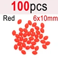 100pcs Red 6x10