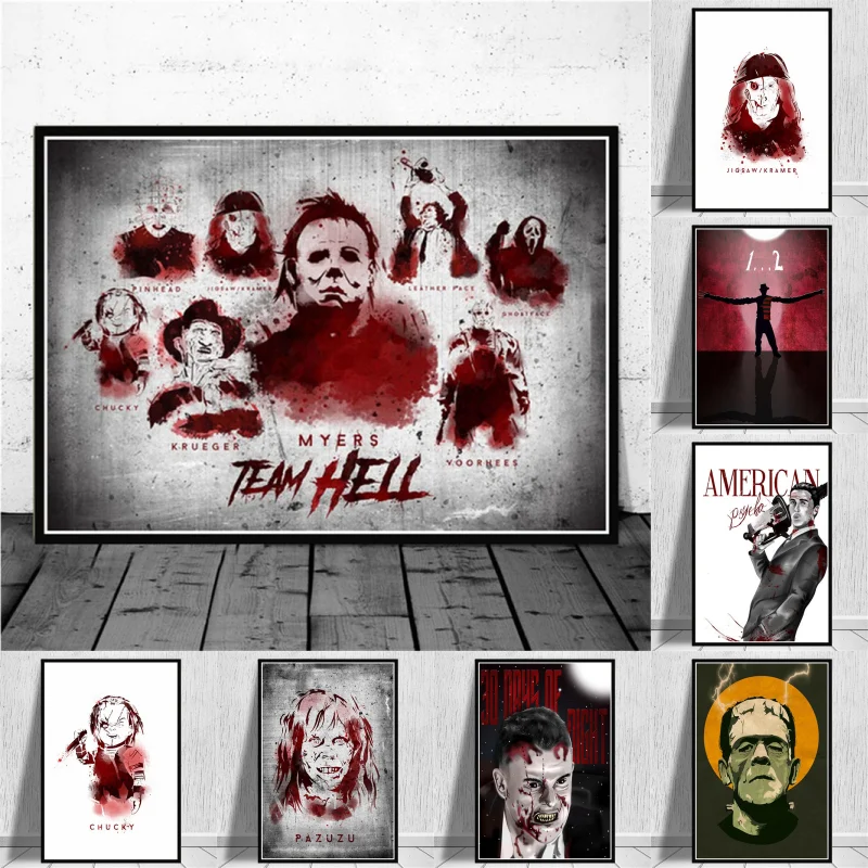 

Horror Movies Character Chucky, Print Art Canvas Poster,Living Room Decor,Home Wall Picture