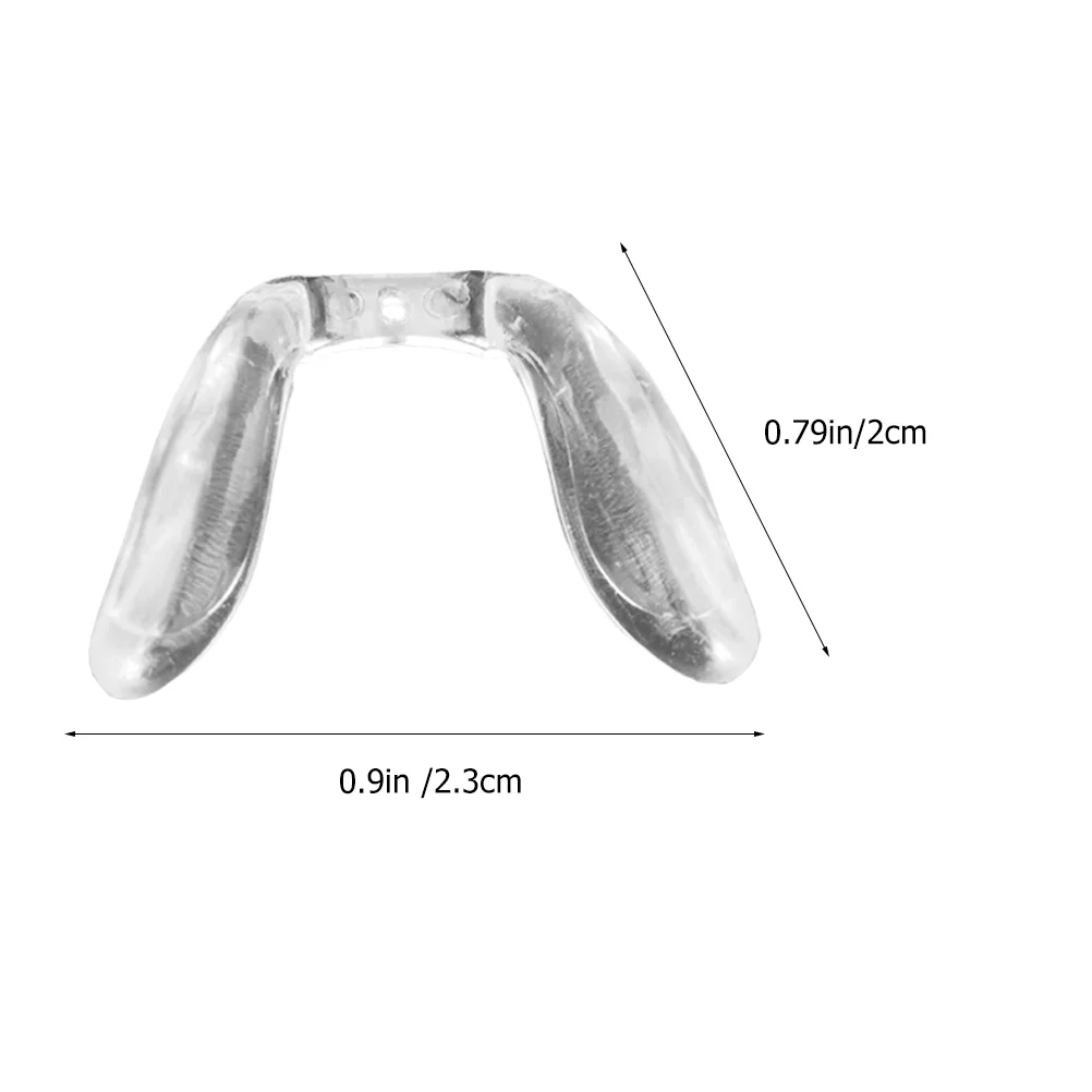 Almohadillas de nariz para gafas, piezas de reparación de gafas, almohadillas de soporte óptico, silicona antideslizante, 4 Uds.