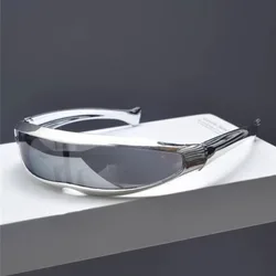 Punk Retro Functional Wind Laser Sunglasses Alien Cool Sunglasses UV Resistant Sunglasses Cycling/street Photography Sunglasses