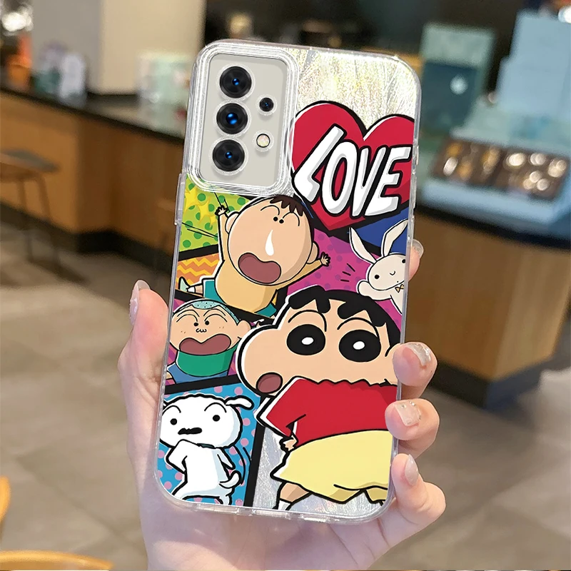 C-Crayon Shin-chan Cartoon Anime Phone Cases for Samsung Galaxy A35 A34 A33 A32 A31 A30 A25 A24 A23 A22 A21 A20 Shockproof Cover