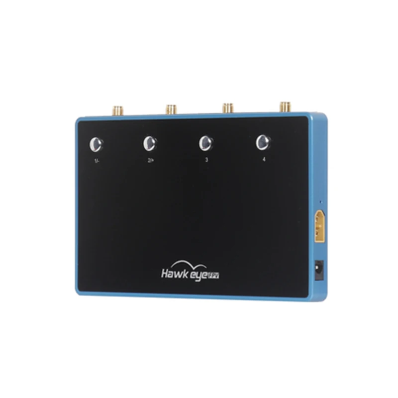 Hawkeye Quatro Olhos 5.8Ghz Tela Dividida Racing Drone FPV Receptor de Corpo de Alumínio com Saída HDMI e TV Dual Way (720P/1080P)