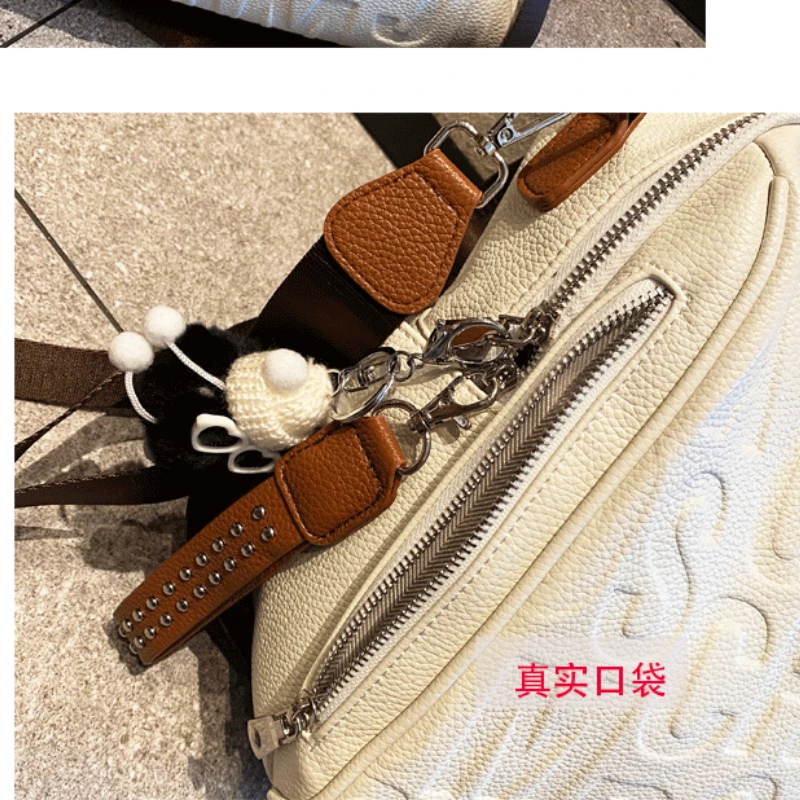 Ita Bag Pack Female Backpack Real Leather Bagpack Women Shoulder Bags Office Fancy Letter Print Women Mochila