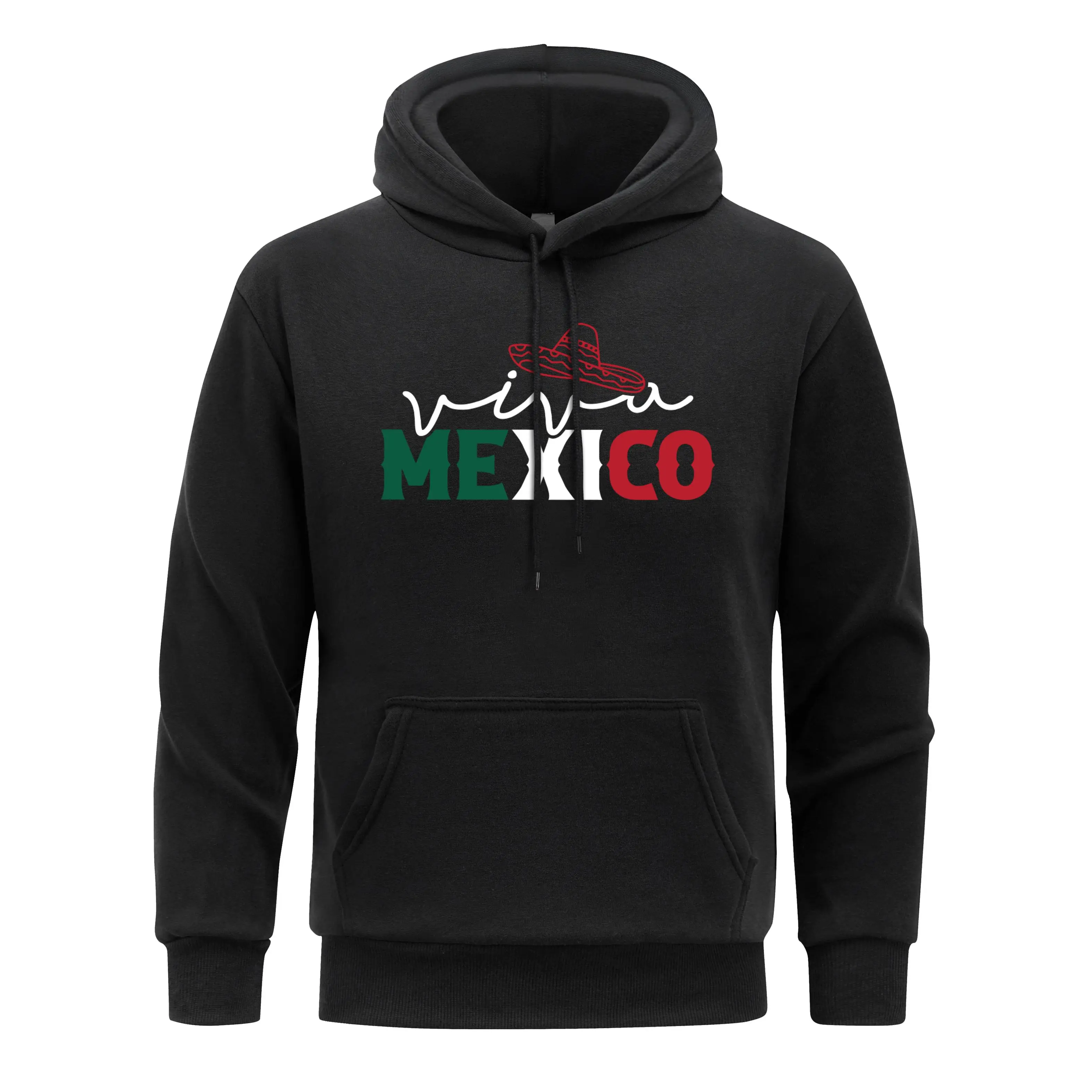 Mexico City Men Hooded National Flag Color Hoody Hat  Hoodie Man Soft Fleece Spring Autumn Sportswear