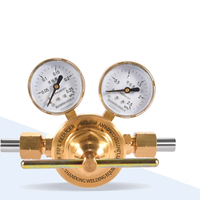 

Brass Oxygen Regulator Welding Gas Welder Propane Acetylene Regulator with Low & High Pressure Reducer Meter for Torch Cutting