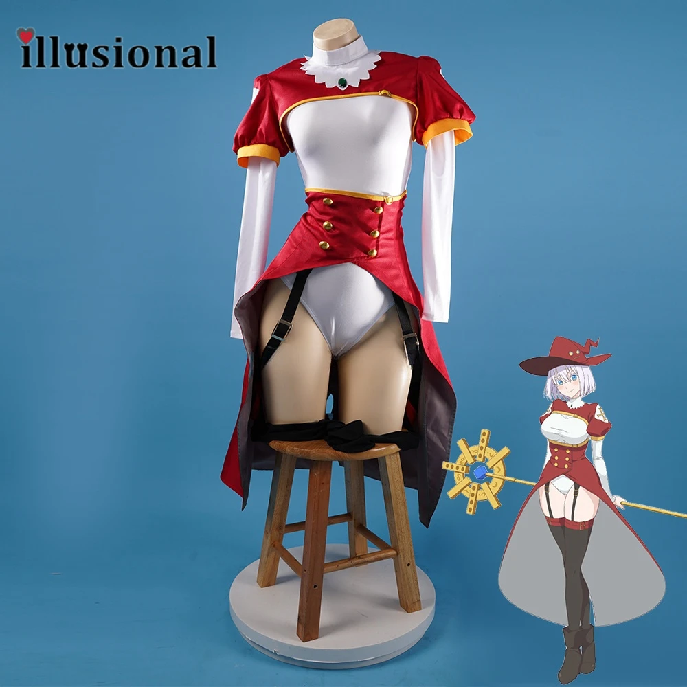 illusional Anime 2.5 dimensional Seduction Nagomi Cosplay Costume Witch Nagomi Jumpsuit Halloween Costumes Female