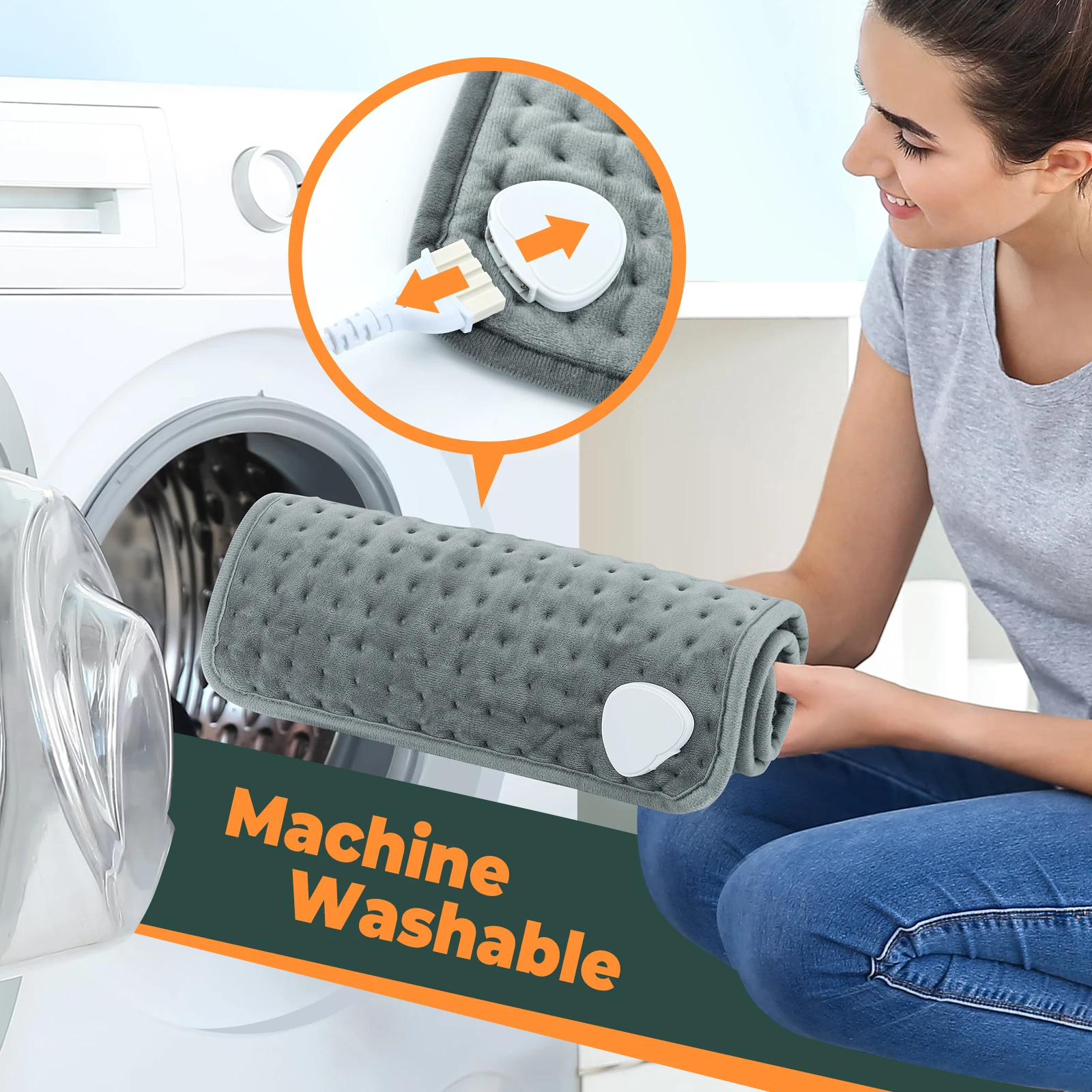 50*100cm elektrisches Heizkissen Massage gerät für Körper Bauch Schulter Rücken Winter halten wärmere Decke Wärme matte Home Office Matte