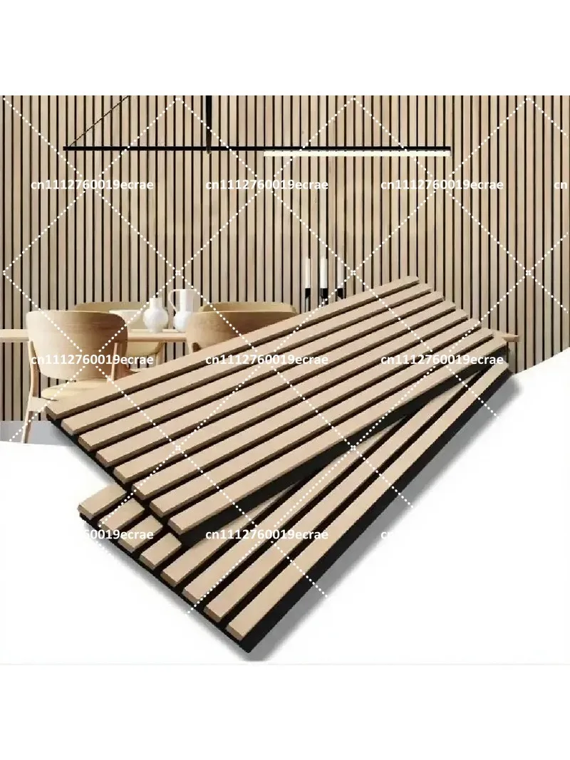 Modern MDF Wall Decor DIY Office Home Wooden Sound Absorbing Board Interior Design