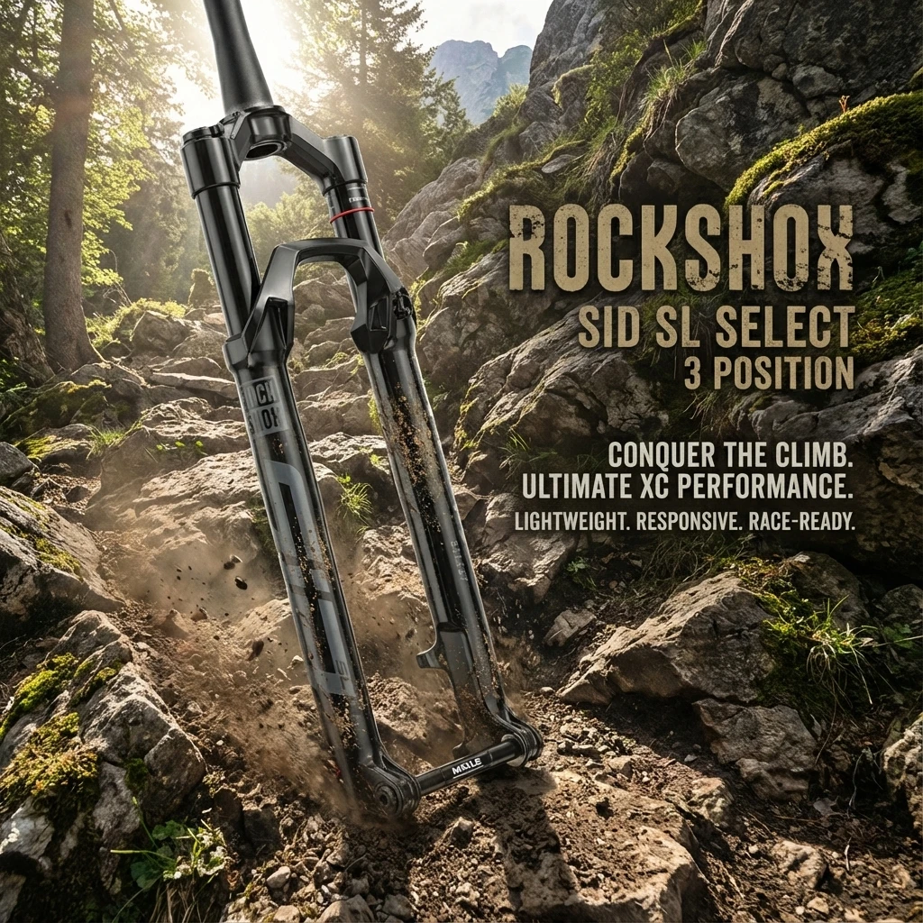 

ROCKSHOX suspension fork Sid SL Select 3 Position FS-SIDS-SEL3-E1 DebonAir+ air spring 100mm/110mm travel 32mm chassis