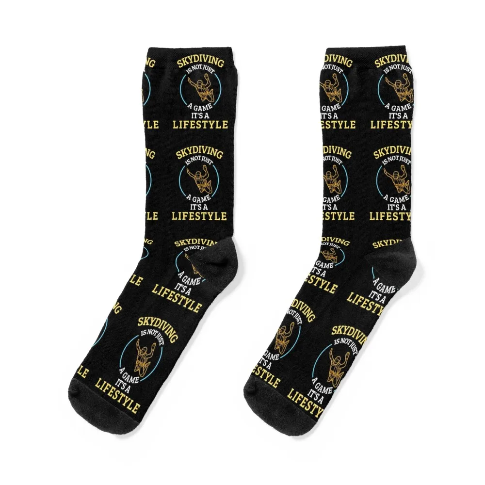 

Skydiving is not a game it's a lifestyle Socks colored funny sock valentine gift ideas Socks For Girls Men's