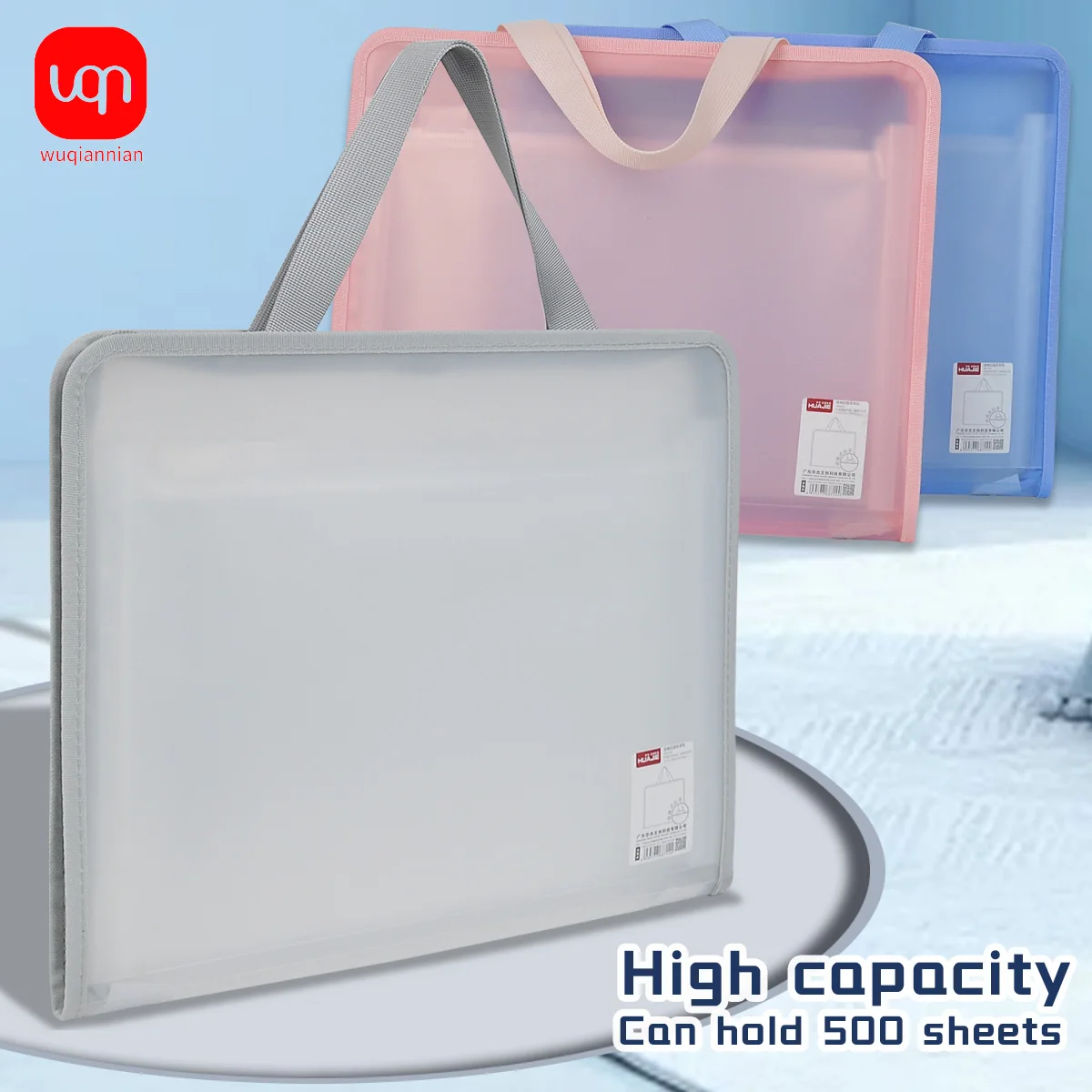 Simple Organ Bag 13 cell A4 portable vertical organ bag, paper and storage folder bag, vertical style tote bag student supplies