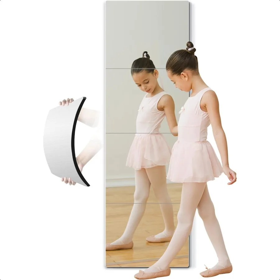 

Full Length Mirror for Safety Shatterproof Mirror Plastic Wall Mirrors Made Of Acrylic Plexiglass Mirrors 4 Pcs 12"x12" Long Be