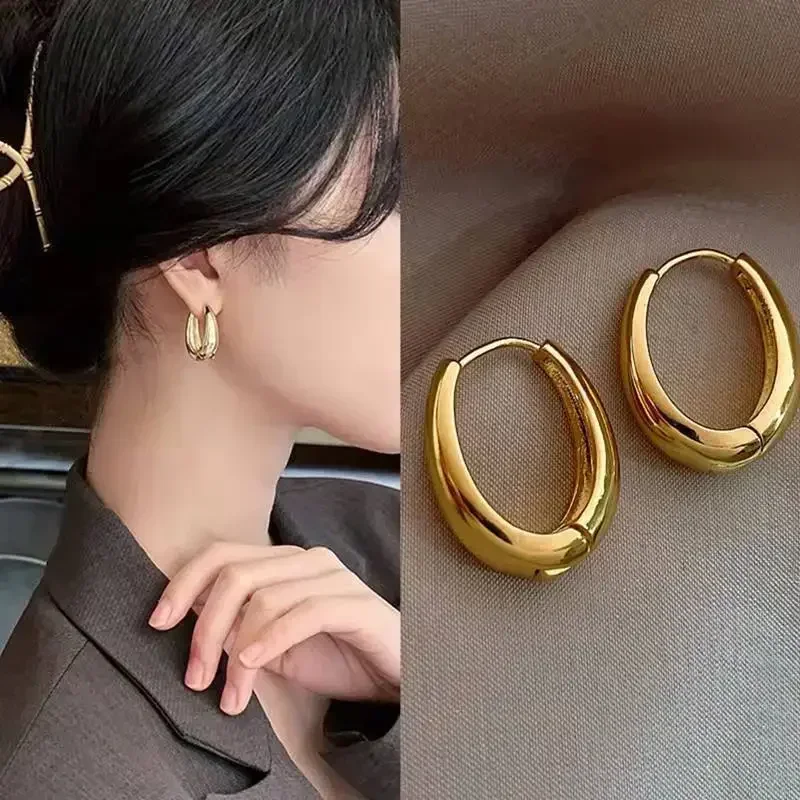 Heißer Verkauf Mode Metall Tropfen Ohrringe für Frau Vintage Creolen Trend klassische Party Hochzeit Anhänger Schmuck Geschenk