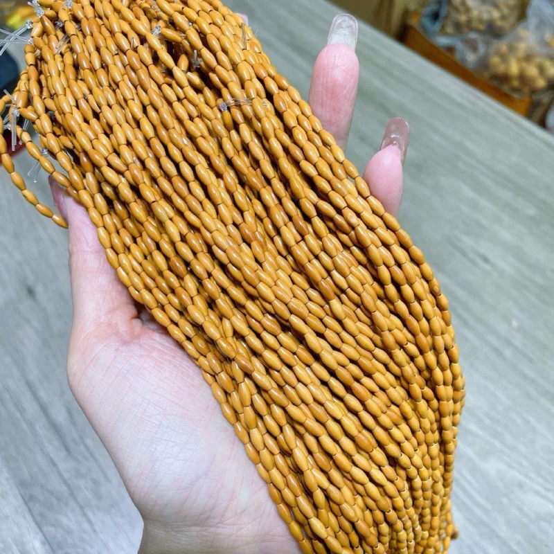 

Natural Olive Nut Bead Semi-Finished Braclet Necklace Size 3.0*5.7mm