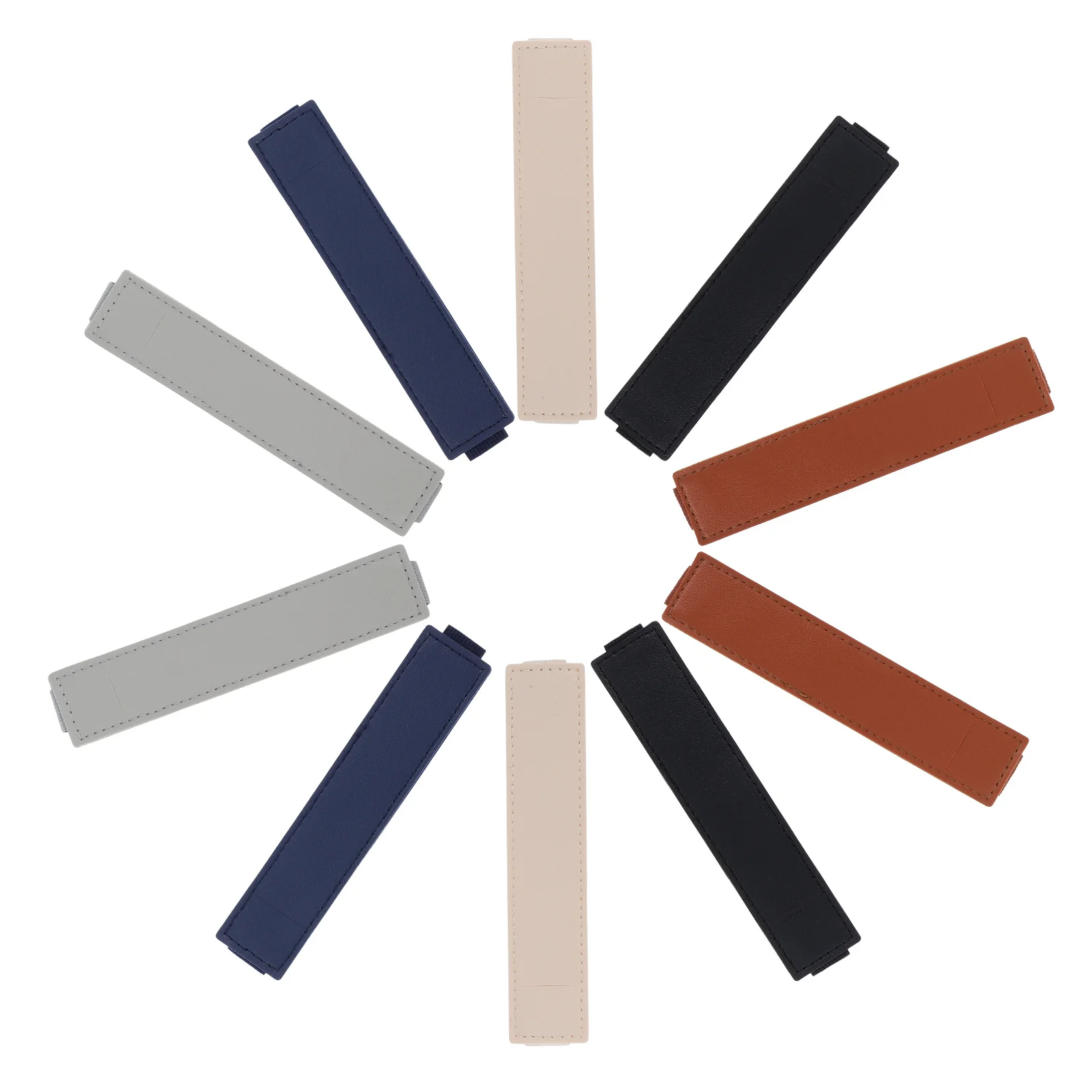 10 قطعة حامل قلم من البولي يوريثان حافظة دفتر مرنة قابلة للتعديل للمجلات والمخططين والكتب واللوازم المكتبية المدرسية