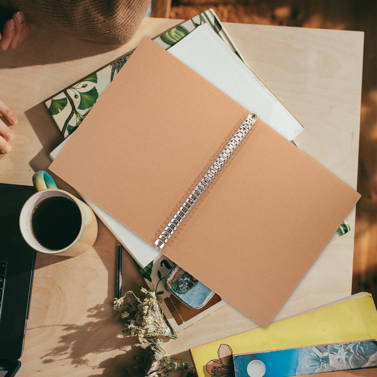 1 قطعة كرافت ورقة الموثق غطاء A4 حلقة الموثق دفتر قذيفة فضفاضة ورقة ملزمة المفكرة الحال بالنسبة للمدرسة مجلة مخطط #3