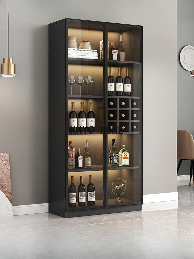 

Light Luxury Wine Cabinet Glass Door Living Room Display Cabinet Modern Simple Wine Rack Storage Meuble Vin Bar Furniture KMWC