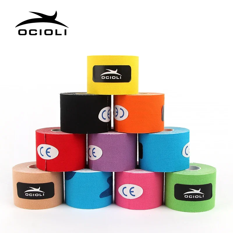 20 adet To 5 adet kaliteli Kinesiotape bantları kinesiyoloji bandı spor atletik bantlama çemberleme futbol egzersiz diz korumak