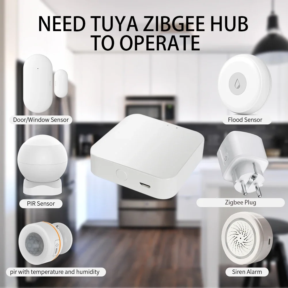 Tuya Smart Zigbee Plug 16A/20A EU Outlet 3680W Power Meter Wireless Remote Control Smart Socket Compatiable With Alexa