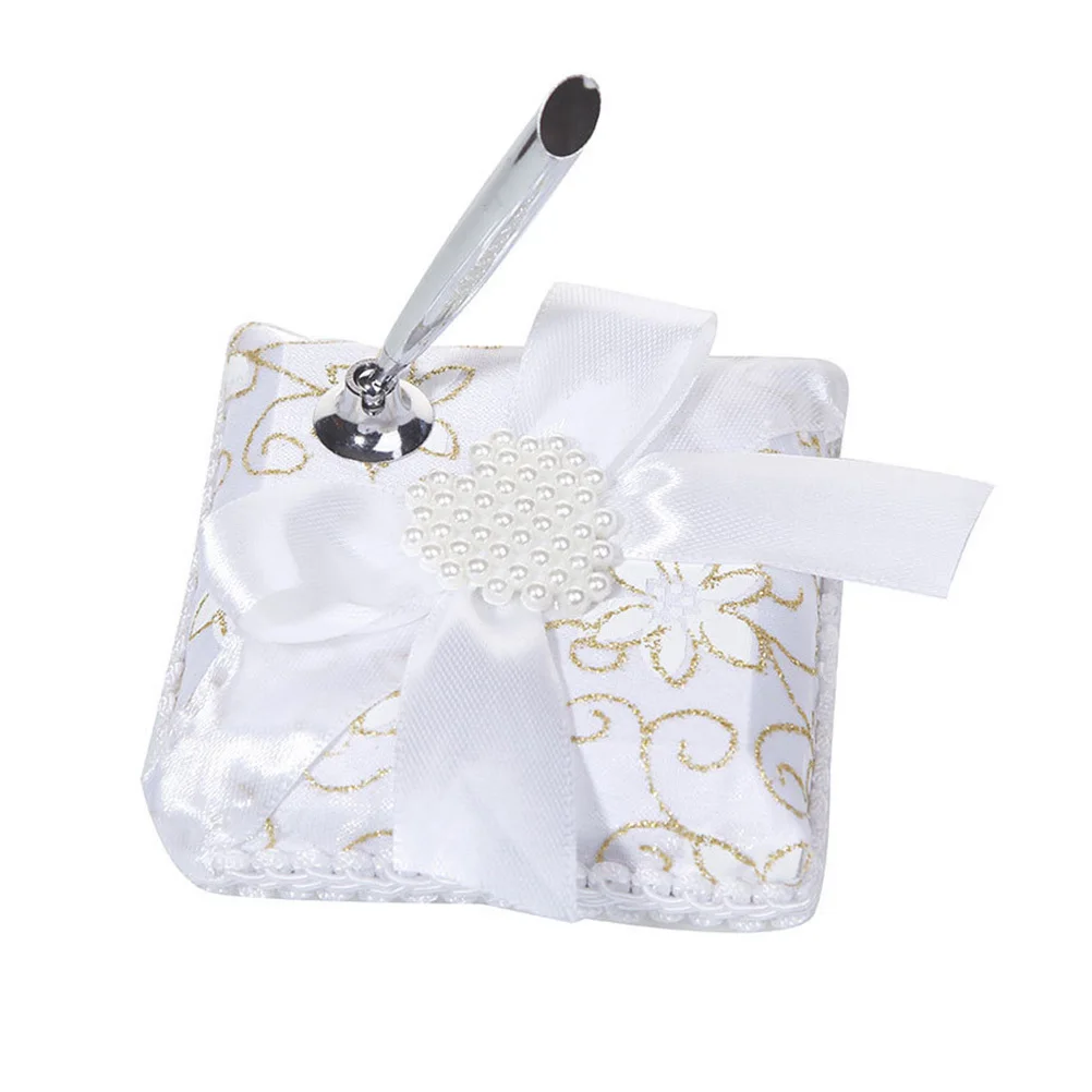 

1pc Wedding Sign-In Holder Western Style Big Bow Knot Density Board Ribbon Material Party Decoration For Marriage Proposal