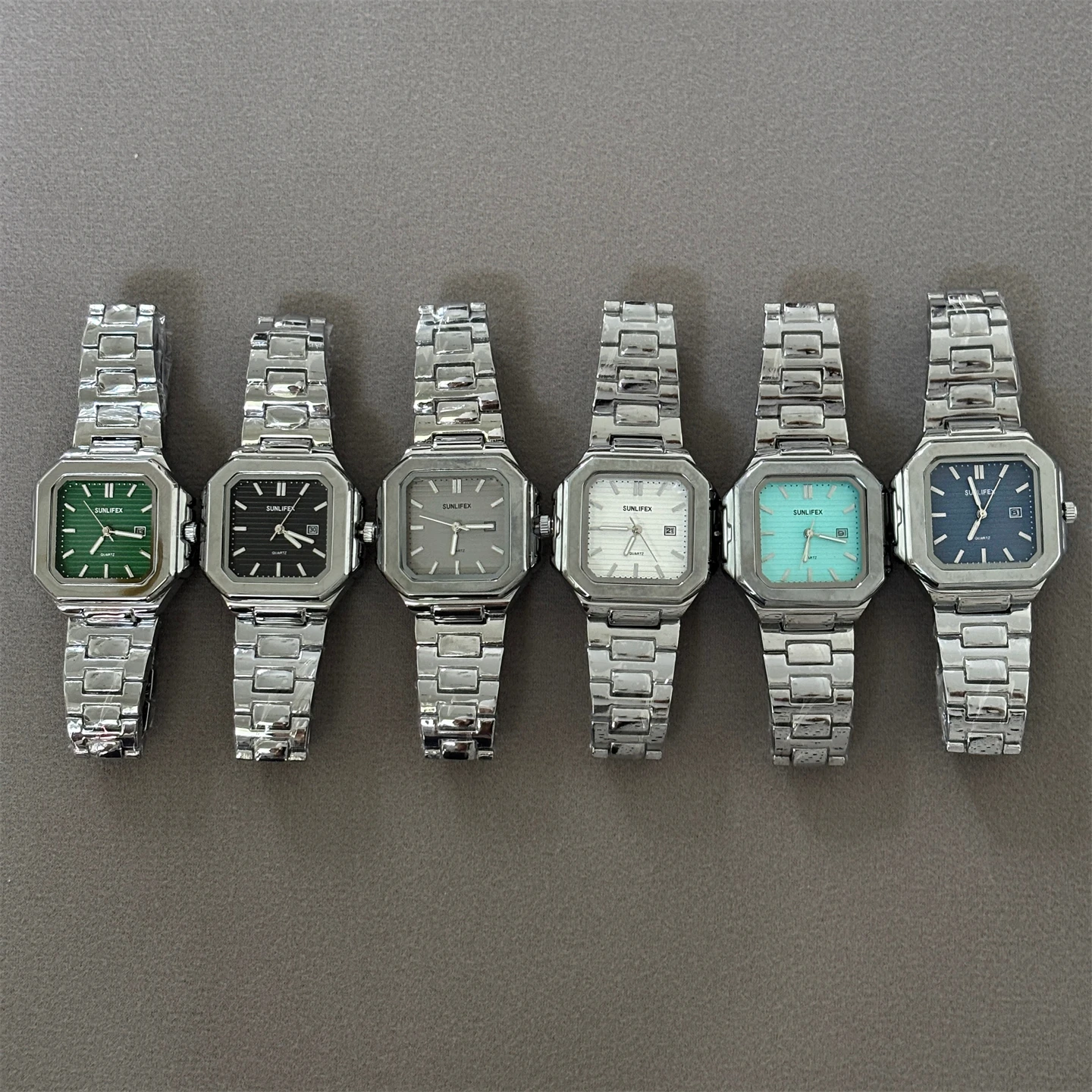 Metal Trend High Quality Heavy Industry Fine Steel Belt Quartz Watch Men's and Women's Neutral Style Fashion Calendar Watch