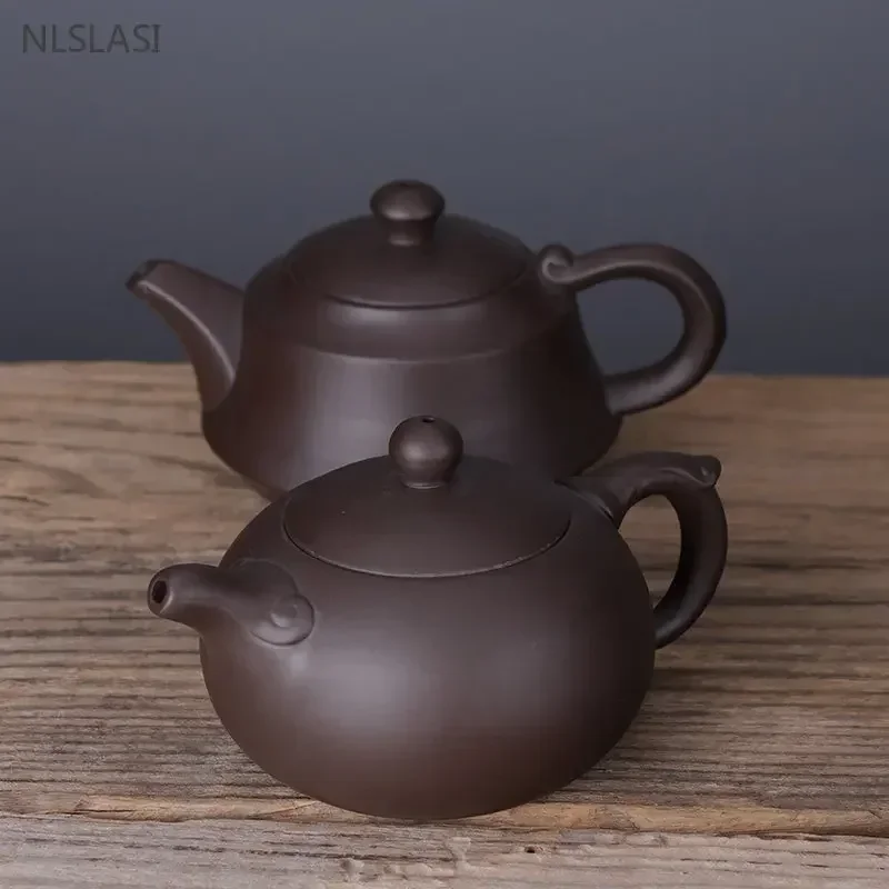 Classic Yixing Purple Clay Teapot Raw Ore Zhu Mud Xishi Beauty Kettle Chinese Filter Tea Infuser Household Tea Set Accessories