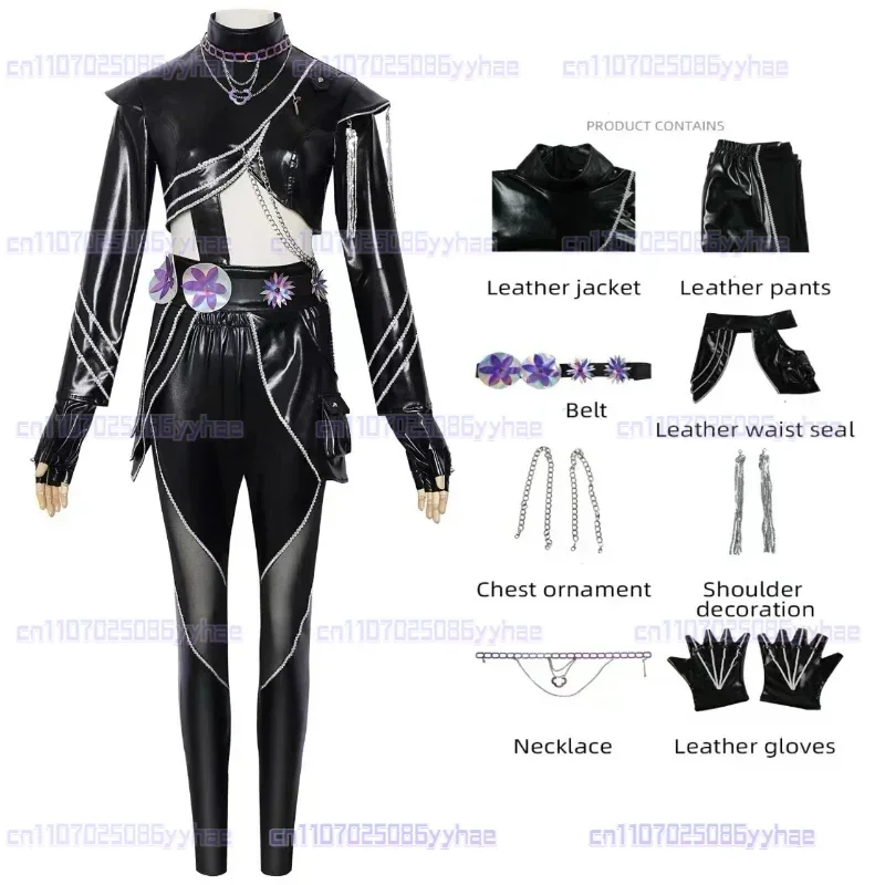 Costume de Cosplay Rumi Zoey Mira Demon Hunters Kpop pour enfants, vêtements imprimés pour filles, tenues de jeu de rôle, Costume de carnaval d'halloween