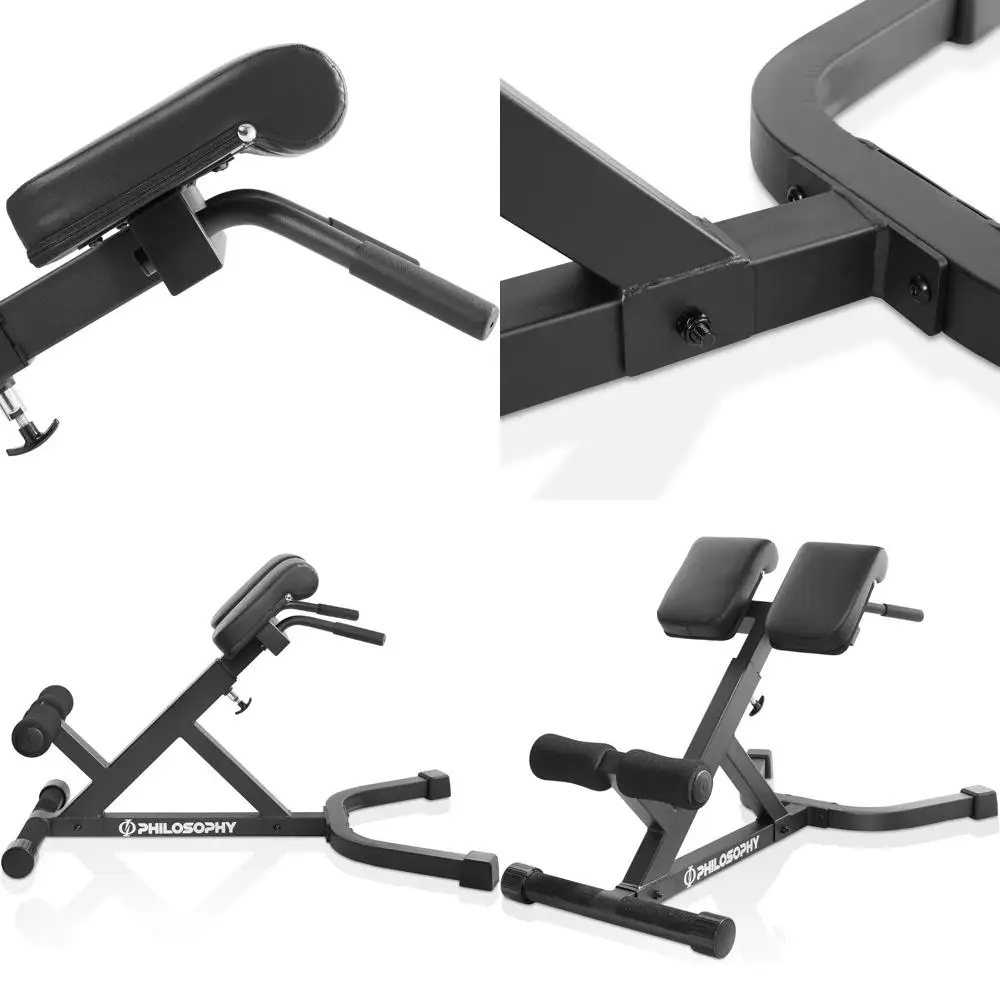 Silla Romana de Hiperextensión Philosophy Gym - Máquina de Banco Ajustable para la Espalda Baja
