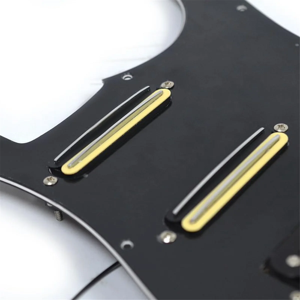 Black 3 Ply Electric Guitar Humbucker Left Handed Pickguard Pickup with Singlecut Wiring Loaded Prewired Swith