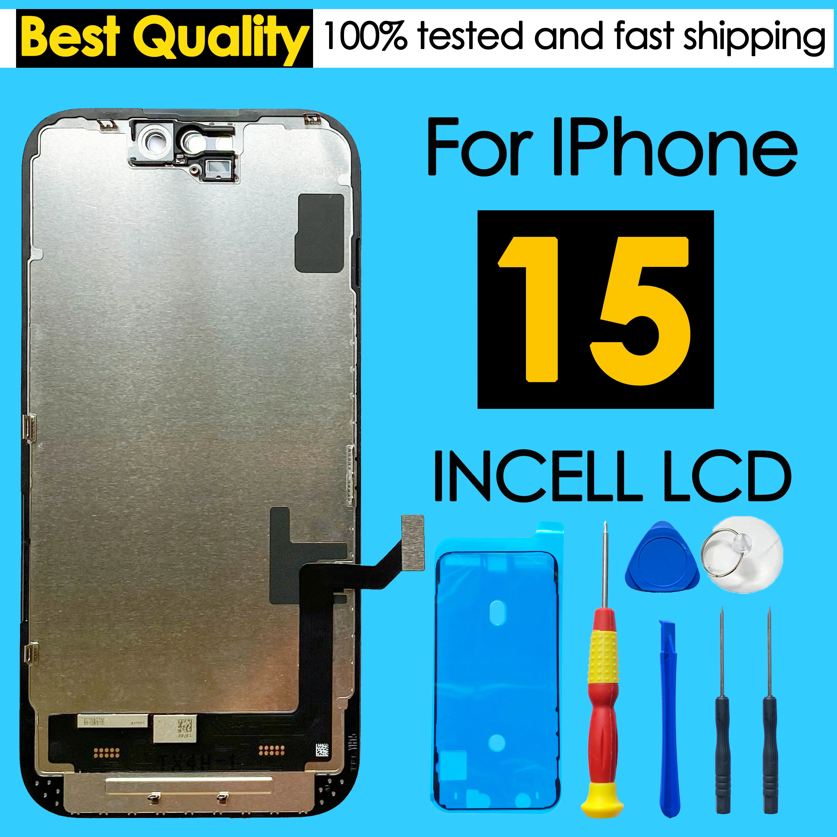 180 tage Garantie incell LCD Für iPhone 15 Display Touchscreen Ersatz Telefon Mobile Digitizer Montage Reparatur Kit Großhandel