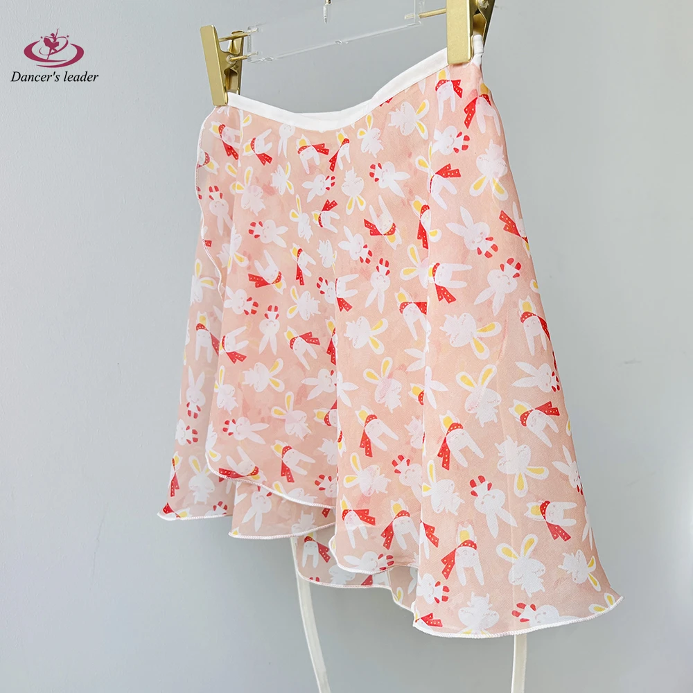 Ballet Short Skirt, Cute Rabbit Print, Women'S Dance Skirt, Gymnastics Practice Skirt, Adult Lyrical Skirt