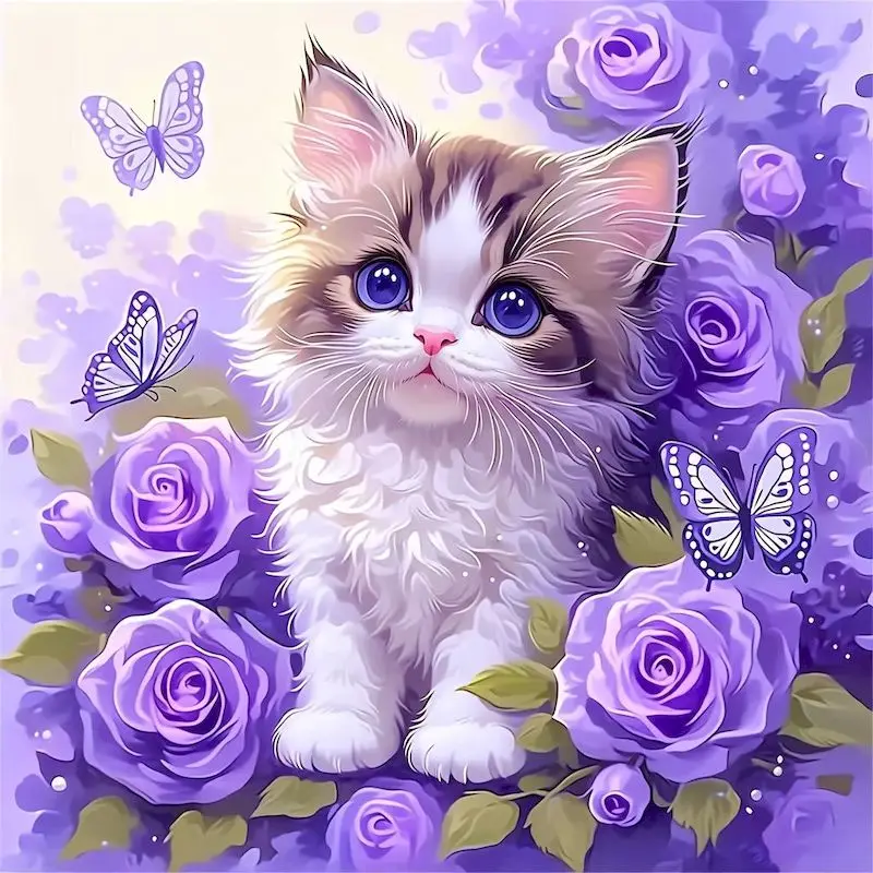 

Flower Diamond Painting Art Supplies Diamond Art Embroidery Animal Full Round/Square Abstract Handicraft Art Adult Diamond Art