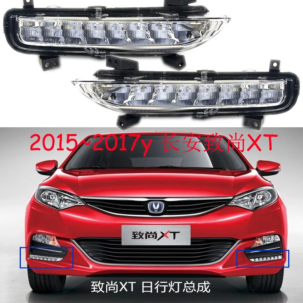 

1pcs car bumper headlight ChangAn Eado XT daytime light Chang An LED 2015~2017y car accessories lamp ChangAn headlamp