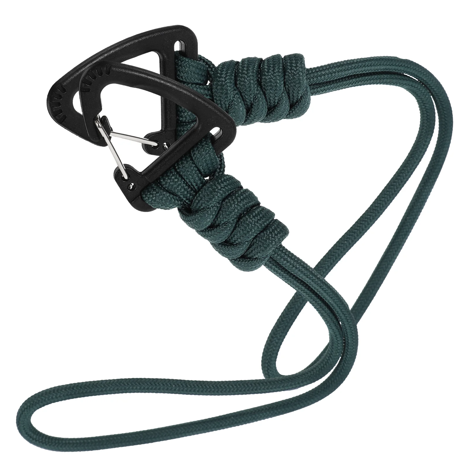 

2pcs Keychain Anti-loss Rope Heavy Duty Polyester Lanyard for Keys Adjustable Wrist Carabiner Straps Camping Hook