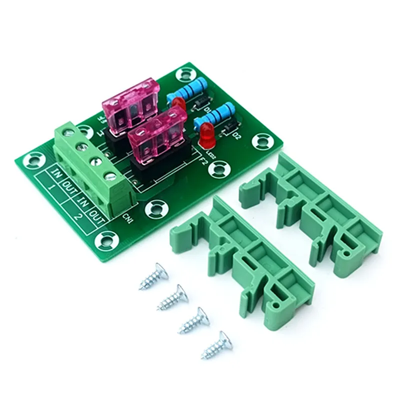 Installation of 2-digit fuse module panel and distribution module board
