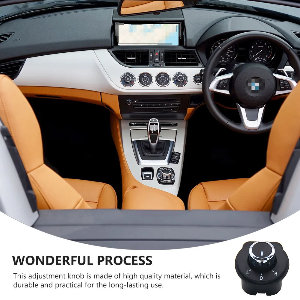 

Reverse Mirror Switch Rearview Knob Accessory Accessories Car Vehicle Abs Adjustment for