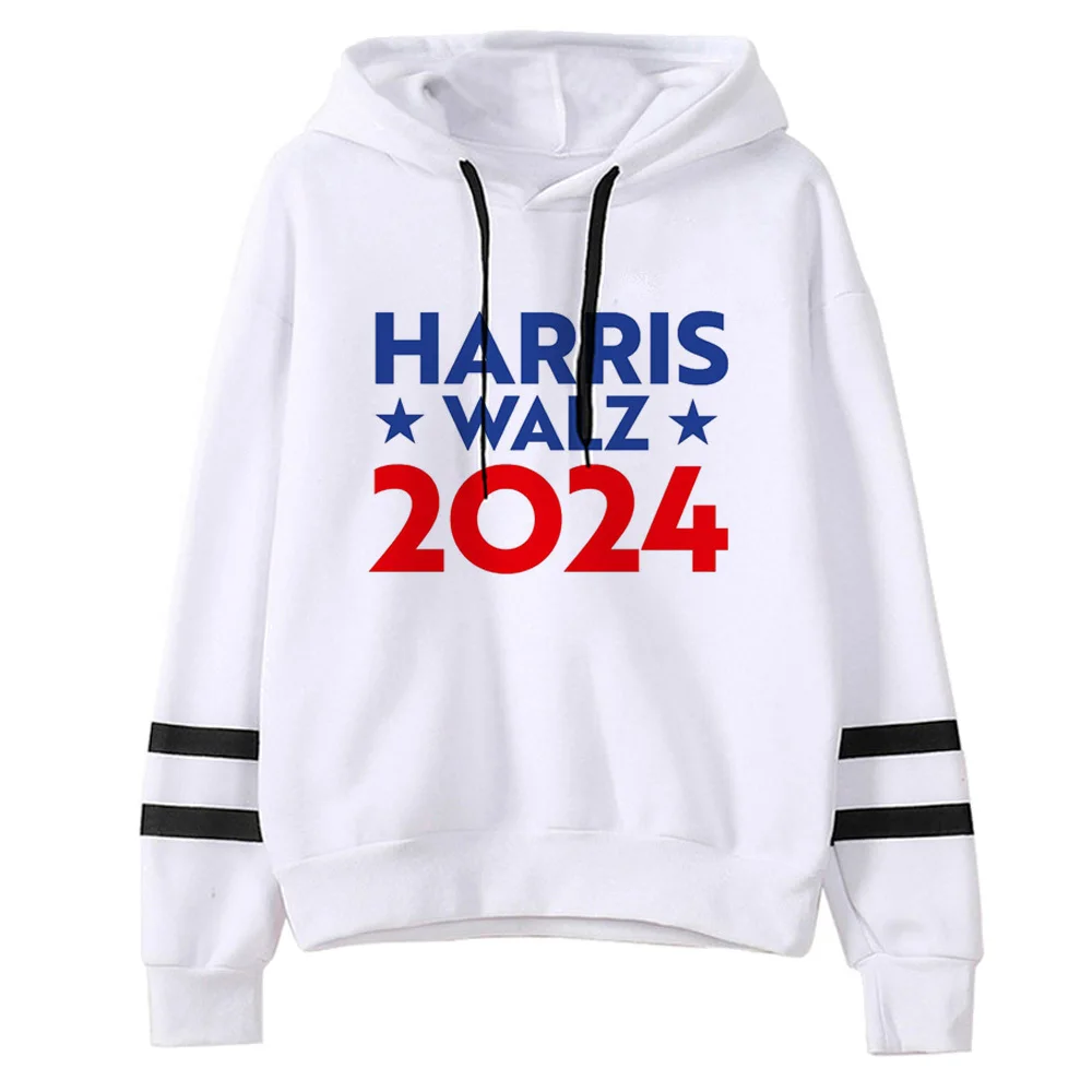 

Harris Walz hoodie anime patterned pattern funny girl pullover streetwear patterned comfortable youthful